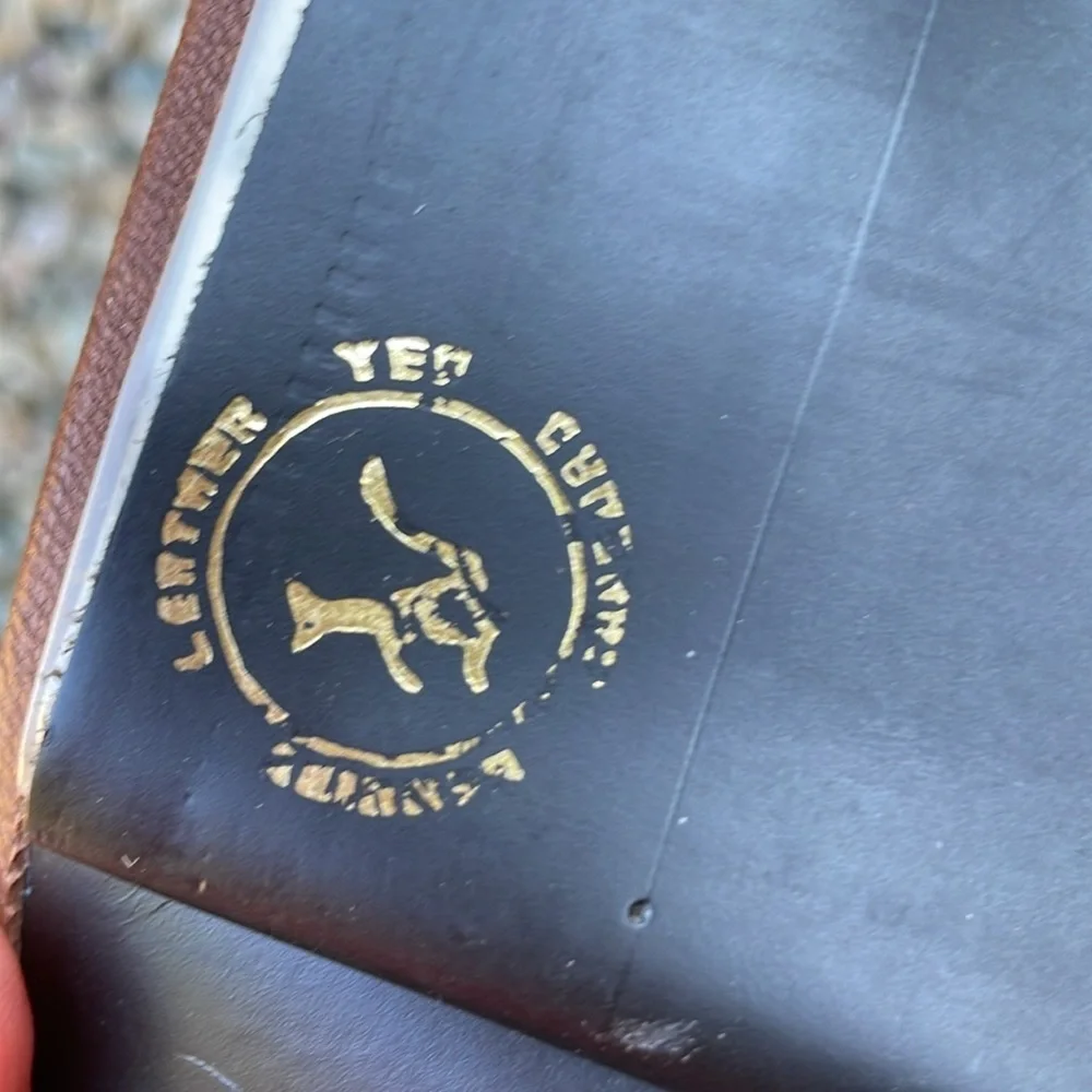 Vintage‎ Bennine YEO Congura Kangaroo Leather Mexican Envelope Clutch Purse